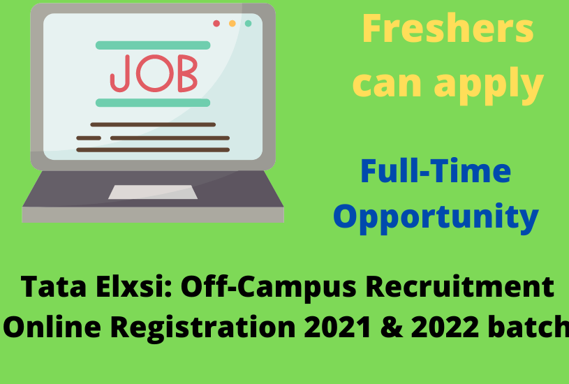 Tata Elxsi Off-Campus Recruitment