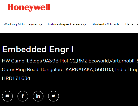 Honeywell Freshers Off Campus Recruitment Drive: Bachelor's degree