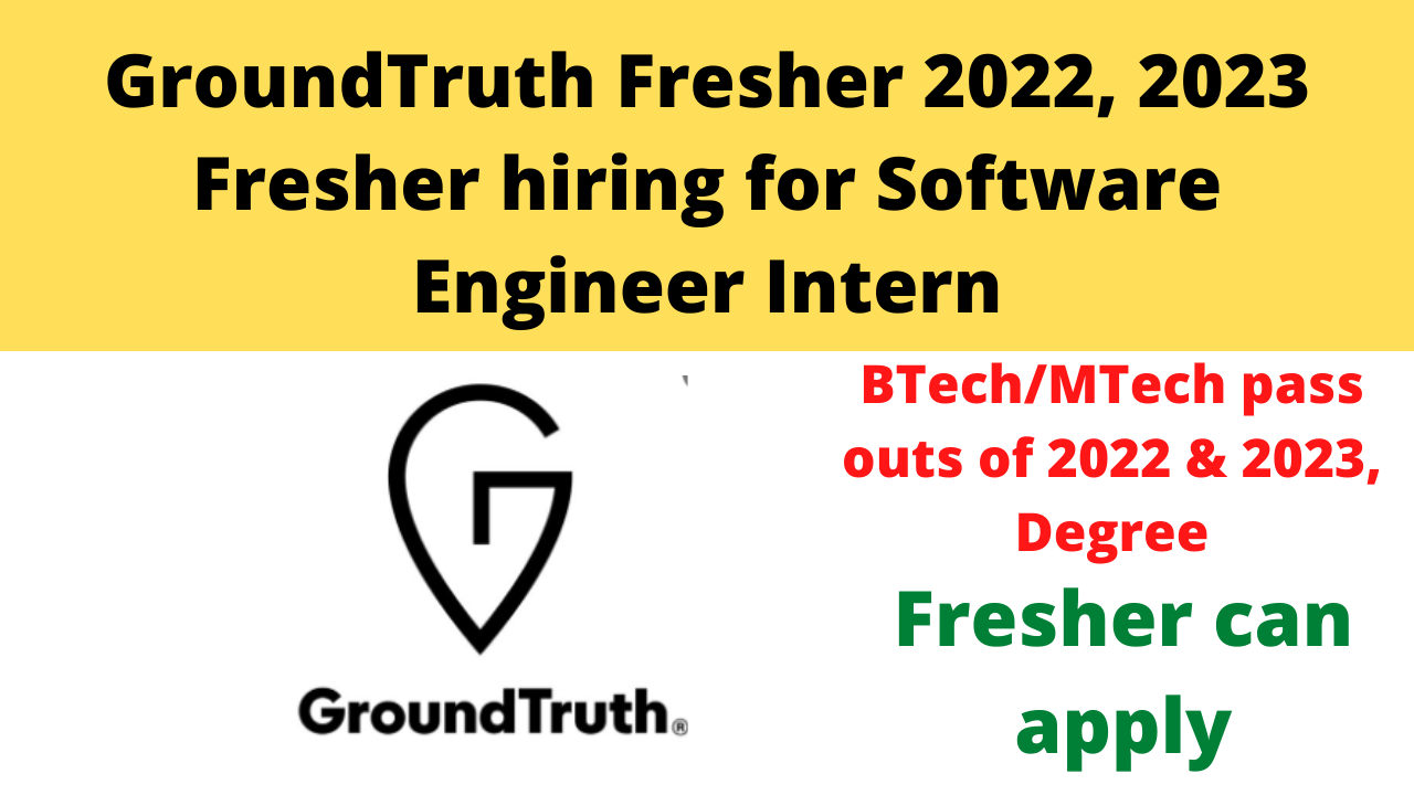 GroundTruth Recruitment Drive
