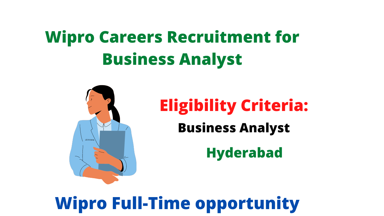 Wipro Careers Recruitment for Business Analyst