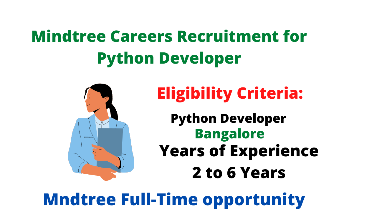 Mindtree Careers Recruitment for Python Developer