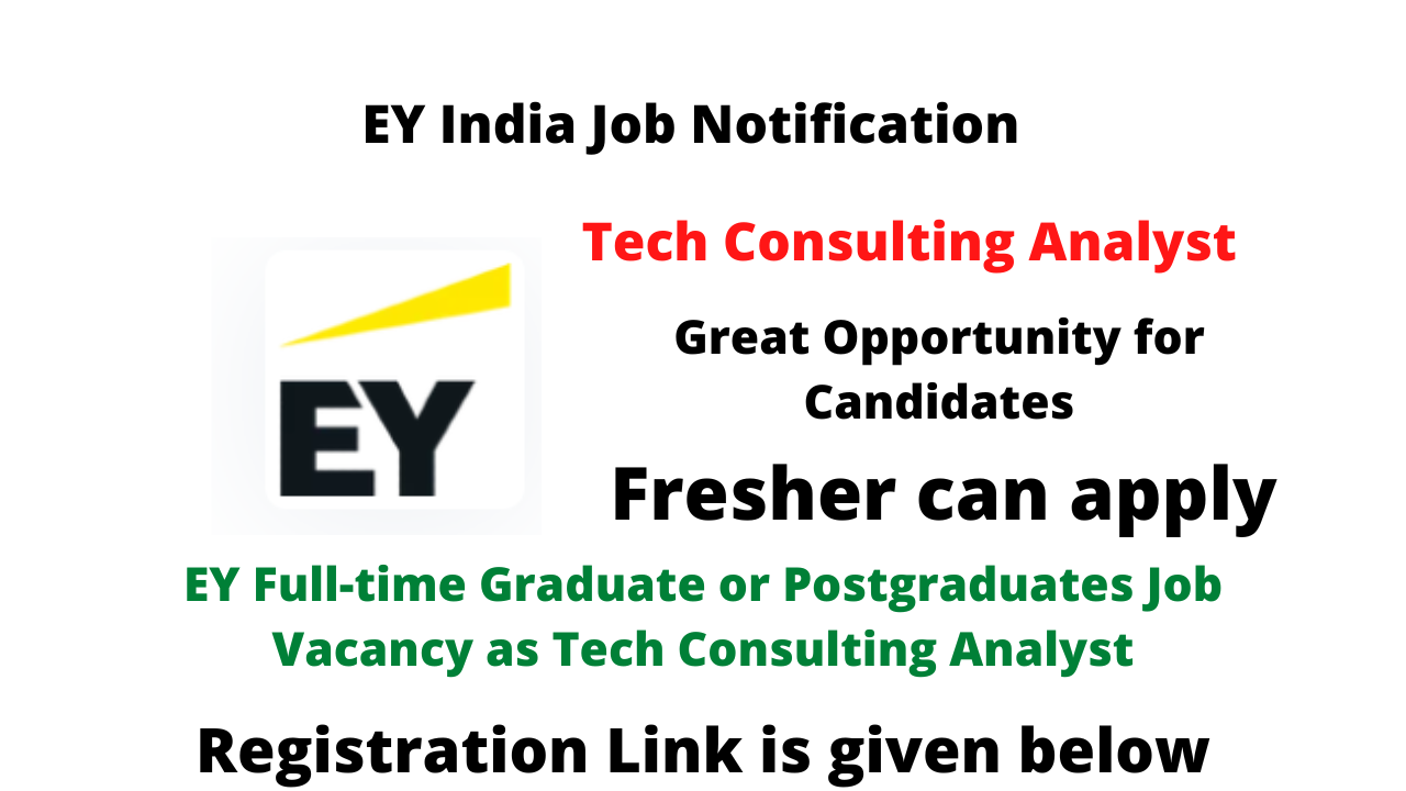 EY Full-time Graduate or Postgraduates Job Vacancy