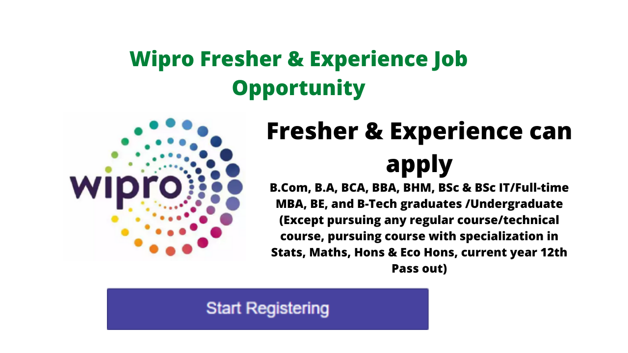 Wipro Fresher & Experience Job Opportunity