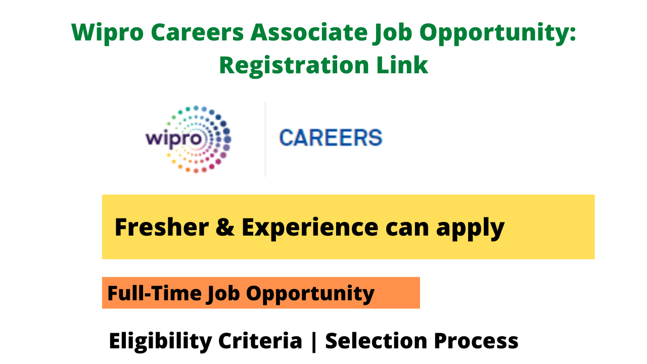 Wipro Careers Associate Job Opportunity